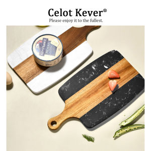 Dual Color Wooden Cutting Board for Home Kitchen