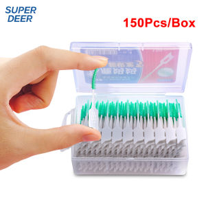 150Pcs/box Interdental Brush Soft Rubber Teeth Cleaning Tools Dental Cleaning Between Teeth Toothbrush Oral Hygiene Care Tools