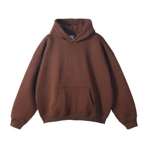 Thickened Fleece Hoodie Sweatshirt Mens Streetwear Loose Fit Hip Hop Style Autumn Winter Solid Color Dance Top Shirt