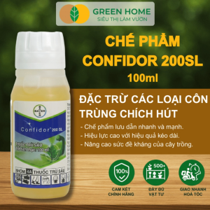 Chế Phẩm Trừ Sâu Confidor 200SL GreenHome Chai 100ml Trừ Rầy Rệp Sáp Bọ Trĩ Hiệu Quả
