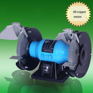 Penggiling Bangku Mini Rumah Tangga Mesin Penggiling Pemoles Mikro Pengasah Pisau Listrik 220V 250W 6 Inci