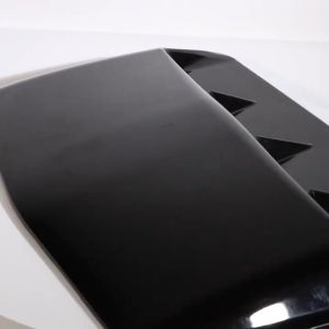Universal Car Carbon fiber Hood Scoop Decoration Air Outlet Cover Simulation Vents Front Engine Cover Sticker