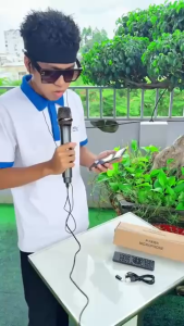 Micro Thu Âm K6  Livestream Trên Điện Thoại Tích Hợp Sound Card