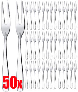 10/20/50ชิ้น ชุดส้อมสแตนเลสขนาดเล็ก / ส้อมขนาดเล็กสำหรับเค้ก ค็อกเทล ผลไม้ หอย / ส้อมชิมอาหารเรียกน้ำย่อย / ช้อนส้อมสำหรับเสิร์ฟอาหารในครัว บาร์บีคิว ปาร์ตี้