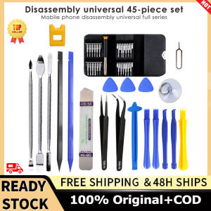 🔥 45 in 1 Cell Phone Repair Tool Opening Screwdriver Set for iPhone iPad Laptop Removal Hand Tool Set Opening Tool
