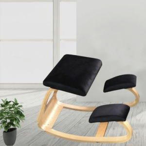 Ergonomic Posture Support Wooden Rocking Chair