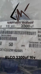10 BUAH ELCO 3300UF 16V KAPASITOR CAPACITOR KAPASITOR ELKO 3300 UF 16 V ups stabilizer