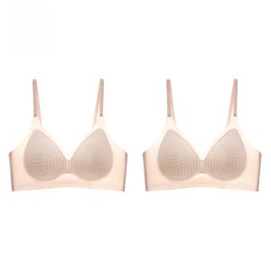 MiiOW | เสื้อชั้นในผ้าไหมน้ำแข็งสำหรับผู้หญิงในช่วงฤดูร้อน ไร้ตะเข็บ ทรงบาง ป้องกันการหย่อนคล้อย ดูดซับความร้อน หลังสวย เสื้อชั้นในแบบเกาะอก