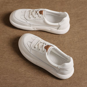 Leather Upgraded Version Breathable Casual Womens Shoes Vintage Flat Footwear Comfortable All-Season Low Top Sneakers