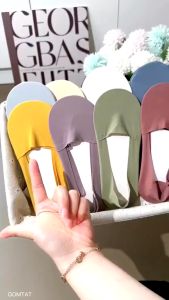 Tất nữ đi giày búp bê có đệm silicon chống tuột gót vớ lười nữ chất liệu cotton êm chân - TATLUA-UYE-7002-1DOI