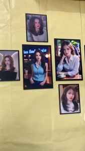 BỘ 6 TRANH SALON TÓC NỮ SIÊU ĐẸP - TRANG TRÍ TIỆM TÓC tranh dán tường không cần khoan