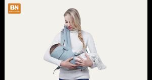 BAONEO Baby Carrier with Hip Seat for Breastfeeding Comfortable Multifunctional Baby Carriers with Waist Stool