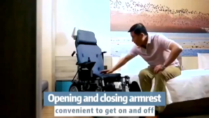 Brett Electric wheelchair disabled person intelligent adjustment automatic full lying four-wheeled scooter