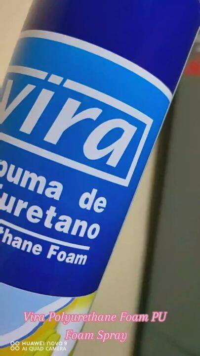 Vira Polyurethane Foam PU Foam Spray  Fills Cracks And Joints, Gaps Around Pipes, Vent