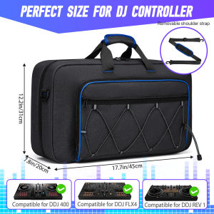Pioneer DJ Controller Padded Bags Protective for Compatible DDJ-400 DDJ-FLX4 DDJ-REV 1 DJ Controller Travelling Case Storage Bag