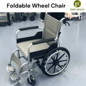 Kerusi Roda Wheelchair Manual Aluminium Alloy Waterproof Shower Bath Wheel Chair Orang Tua Patient Support Chair