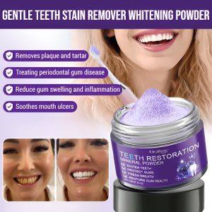 Gentle Teeth Stain Remover And Whitening Powder Teeth Restoration Mineral Powder Stain Remover Clean Powder Tartar Refreshing