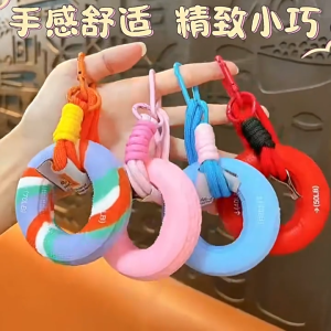 Hand Grip Trainer Ring for Muscle Exercise and Rehab Silicone Hand Grip Strength Trainer Ring with Keychain