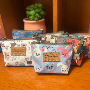 Waterproof Mini Childrens Coin Purse Card Holder Earphone Bag Period Pad Dumpling Bag Cartoon Design Simple Modern Style