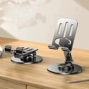 ~1Pcs 720 Degree Rotation Heavy Duty Metal Base Adjustable Cell Phone Stand For Desk Office Watching Videos Calls