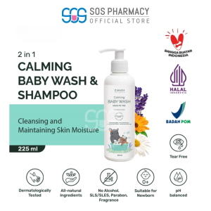 Cahaya Naturals Calming Baby Wash & Shampoo (Sensitive Skin & Eczema) 225 ml