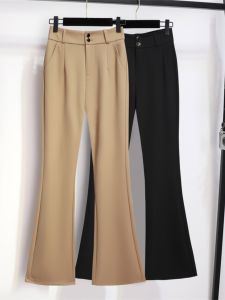 Slim Fit High Waist Commuter Pants Womens Elastic Trousers Early Autumn 2025 New Style Professional Long Pants