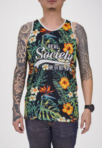 Tanktop/Singlet Pria/Wanita Dewasa |Olahraga/Pantai | Motif - Society