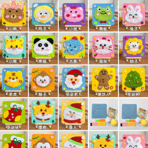 Đồ Chơi DIY Thêu Thổ Cẩm Handmade cho Bé Gái 3-6 Tuổi