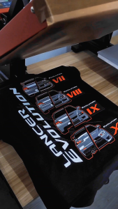 Mitsubishi Lancer Evolution - JDM Racing Automotive T-Shirt (Mitsubishi Accessories) | AUTOMOTEEVE