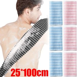 100Cm Tắm Chà Khăn Lau Nylon Khăn Bàn Chải Da Đánh Bóng bọt biển tắm Cơ Thể chà lưng Tẩy Tế Bào Chết Phụ Kiện