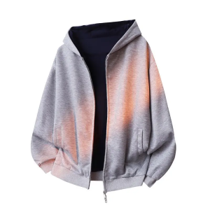 YEBO | Áo Hoodie Kéo Zip cho Nam và Nữ với Thiết Kế Màu Block và Hai Lớp
