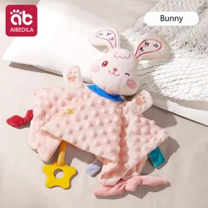 Baby Cotton Muslin Comforter Blanket Soft Newborn Sleeping Dolls Kids Fashion Sleep Toy Soothe Appease Bean Velvet Towel Bibs