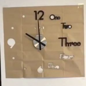 2 ชิ้น คุ้ม นาฬิกา ติดผนัง 3D นาฬิกาติดผนัง ตกแต่งห้อง สวยงาม ของแท้ จากไทย ALAN DESIGN