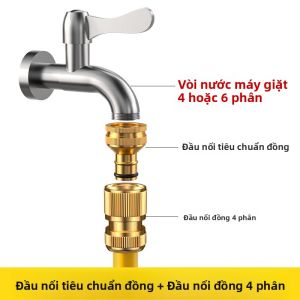 MONLEYTA | Vòi trùm ống nước đa năng Vòi trùm ống mềm chuyển đổi nước ngầm Phụ kiện súng phun nước cho máy giặt MONLEYTA X0710144354