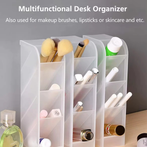 Multi-Functional Pen Organizer with Pencil Holder and Makeup Lipsticks Storage