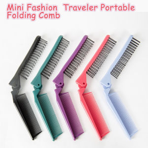 Double-sided Comb Travel Portable Folding Comb Makeup Comb Straight Hair Comb Styling Salon Tool