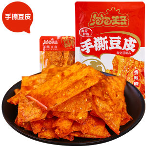 Hand-Torn Spicy Tofu Skin Snack Small Pack Hunan Specialty Craving-Curing Retro Leisure Tofu Dry Good Bean Paste