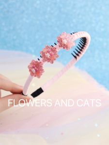 หมวกผมเจ้าหญิงสีชมพู เครื่องประดับผมสำหรับเด็กผู้หญิง ชุดแต่งกายเป็นตัวละคร วัสดุสแปนเด็กซ์ สายรัดผมสีสันสดใส