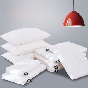 Low Pillow Ultra-Thin Soft Neck Support Pillow for Men And Women Students Single Person Children Rectangular Shape Cotton Filling