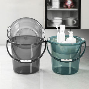 Homenhome Thickened antibacterial material transparent portable water bucket for student dormitories