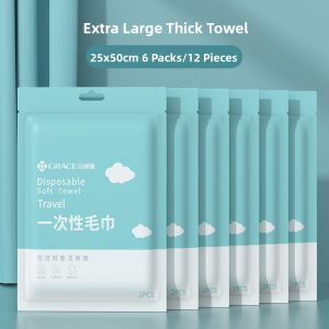 GRACE | Disposable Compressed Bath Towel Travel Size Non-Cotton