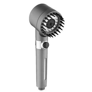 Adjustable High Pressure Shower 3 Mode One Click Water Stop Bathroom Handheld Shower Head Durable