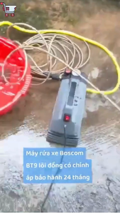 Máy rửa xe Boscom 3000w chính hãngmáy có chỉnh áplõi đồngbảo hành 1 năm