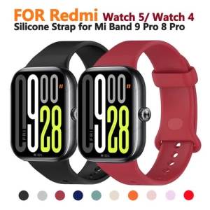 Dây Đeo Silicon Cho Redmi Watch 5/6/4 Xiaomi Mi Band 9 Pro/8 Pro Phụ Kiện Thay Thế Dây Đeo Đồng Hồ Thông Minh Tương Thích Người Lớn