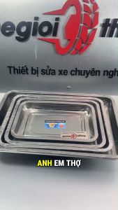 Khay đựng dụng cụ sửa chữa xe phụ tùng đồ nghề - Inox | Thế Giới Thợ Xe