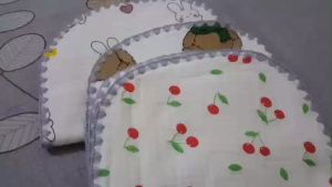 Gối Xô Sơ Sinh Gối Xô Sợi Tre 10 Lớp Mềm Mịn Cao Cấp Thấm Hút Mồ Hôi Cho Bé Sơ Sinh từ 0-6 tháng tuổi.