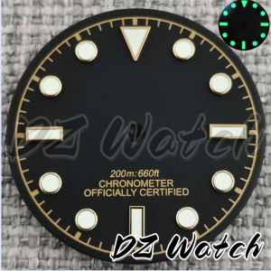 DZ NH35 29mm White Black Grey Pink Sterile Watch Dial Gold Rose Gold Mark Green Luminous Fit NH36 ETA2824 2836 PT5000 Movement