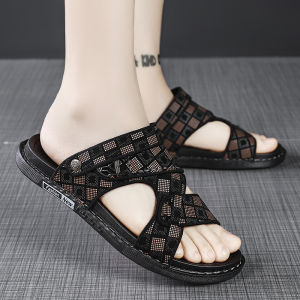 Large Size Mens Sandals Summer Outdoor Anti-Slip Driving Slippers Casual Sports Beach Flip Flops Breathable Comfortable EVA