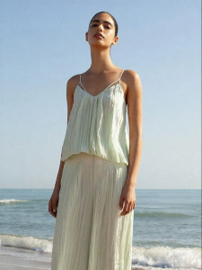 Beach Halter Tie Back Bloomer Style Short Tube Top