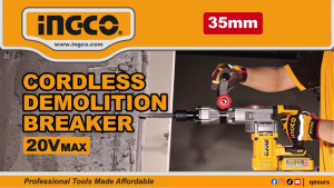 INGCO 20V CORDLESS DEMOLITION BREAKER | BRUSHLESS MOTOR | CDBLI203582 CDBLI20358